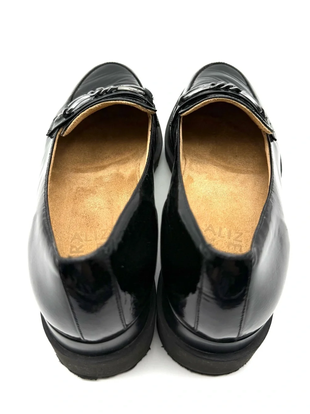 Naturalizer September Wedge Loafer Black Patent Leather 7.5
